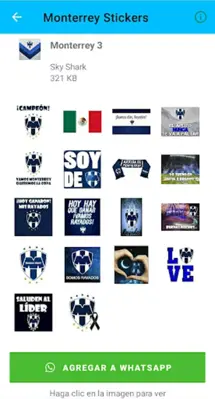 Monterrey Stickers android App screenshot 1